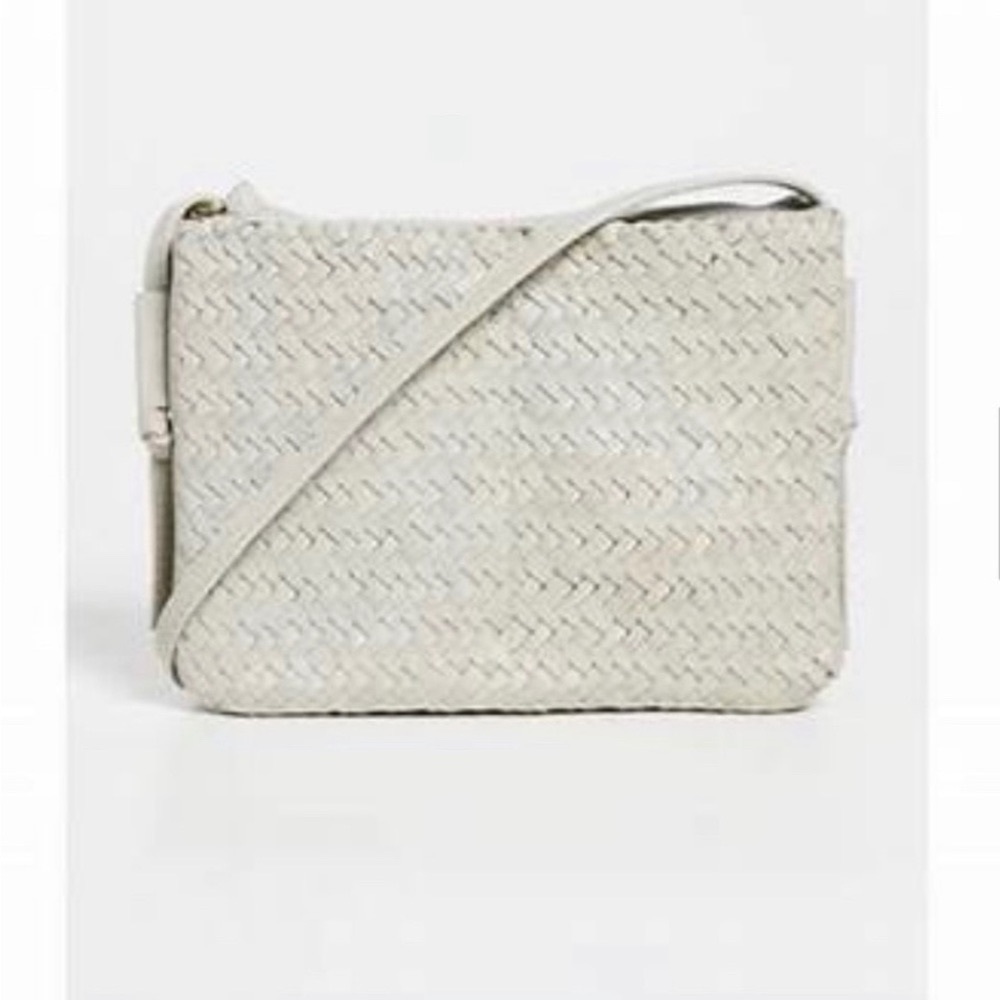 Madewell Woven Crossbody Bag in Cream